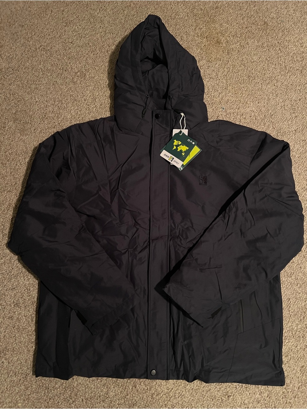 Dark Blue Men’s winter ski jacket water resistant
